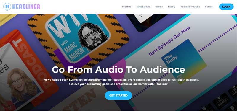 Podcast audio file for entire podcast episode to create audiograms using audio waveforms or static images and an audio visual for instagram stories